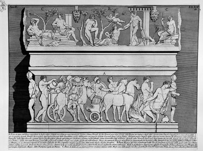 Sarcophagus of Alexander Severus and Julia Mamaea from Monte del Grano by Jean Barbault